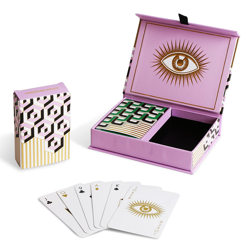 Игральные карты VERSAILLES PLAYING CARD SET Jonathan Adler Розовый Черный Белый Золотой Зеленый в Казани | Loft Concept 