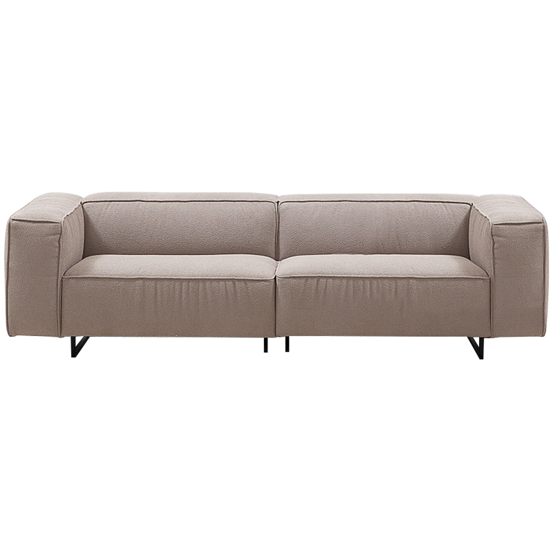 Диван Bastien Soft Beige Sofa Бежевый Черный в Казани | Loft Concept 