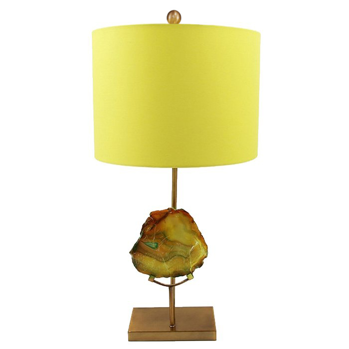 Настольная Лампа Agate Table Lamp Yellow Золотой Желтый в Казани | Loft Concept 