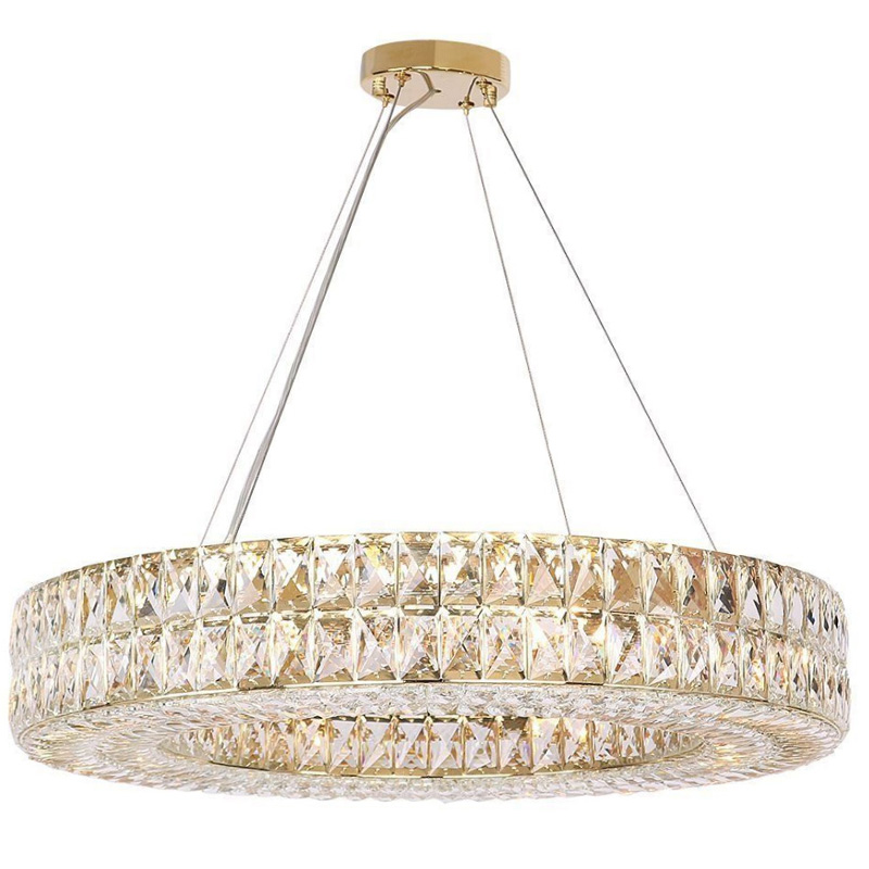 Люстра Crystal Regena Gold Chandelier 13 Золотой Прозрачный (Transparent) в Казани | Loft Concept 