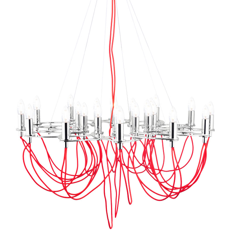 Люстра Lorkcan Красный Серебряный в Казани | Loft Concept 