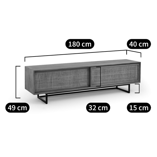 ТВ-тумба из массива тика Busto TV Stand в Казани