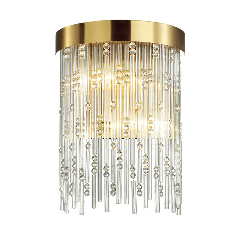 Бра Hailstorm Rain Kerri Wall lamp gold Прозрачный (Transparent) Золотой в Казани | Loft Concept 