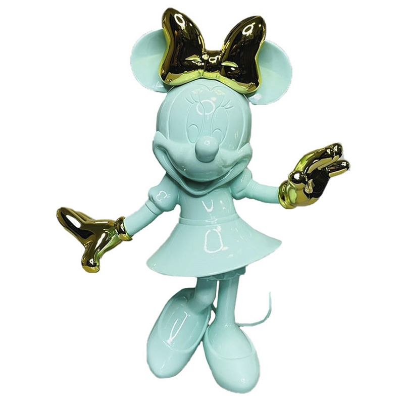 Статуэтка Минни Маус зеленого цвета Minnie Mouse Green Figurine  Салатовый в Казани | Loft Concept 