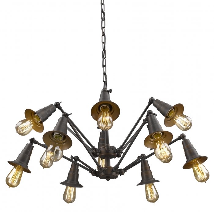 Люстра Loft Spider Chandelier 12 Коричневый винтаж в Казани | Loft Concept 