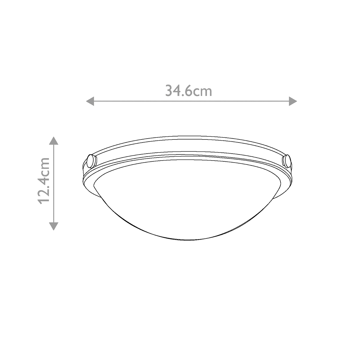 Потолочный светильник цвета латунь с полусферическим матовым белым плафоном Hinkley в Казани