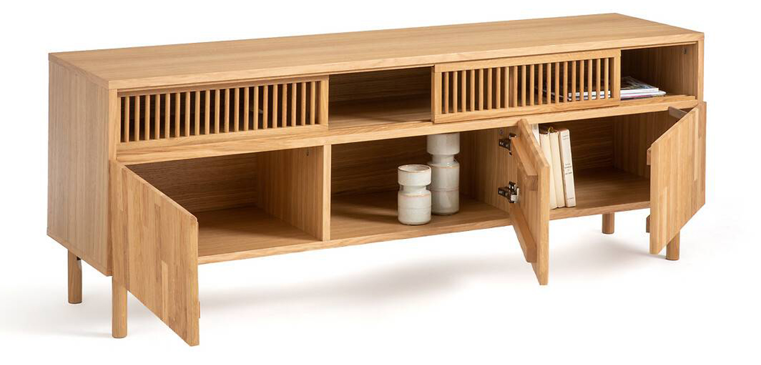 TV-тумба в современном скандинавском стиле Gutter and Lattice - фото №1