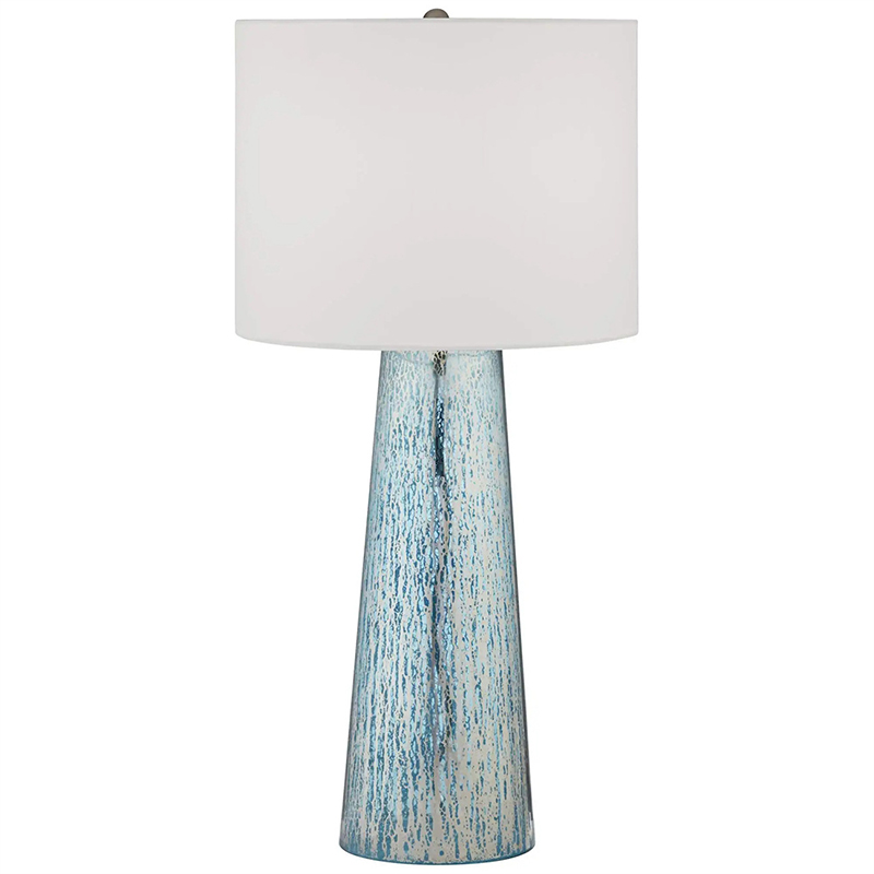 Настольная лампа Claire Lampshade Table Lamp Голубой Белый в Казани | Loft Concept 