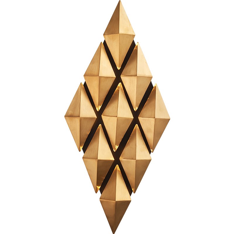 Бра Honeycomb Gold lozenges Wall Lamp Золотой в Казани | Loft Concept 