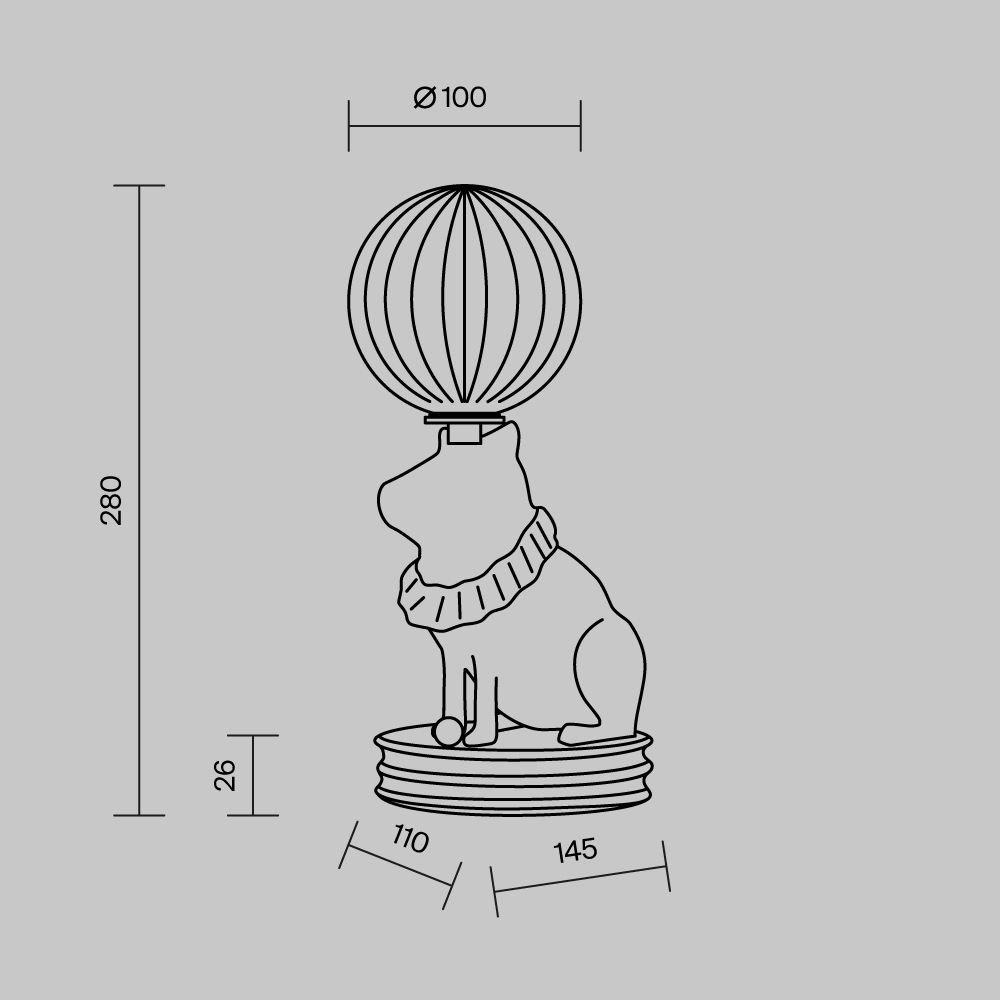Настольный светильник Senor Capybara 3000К 5Вт в Казани