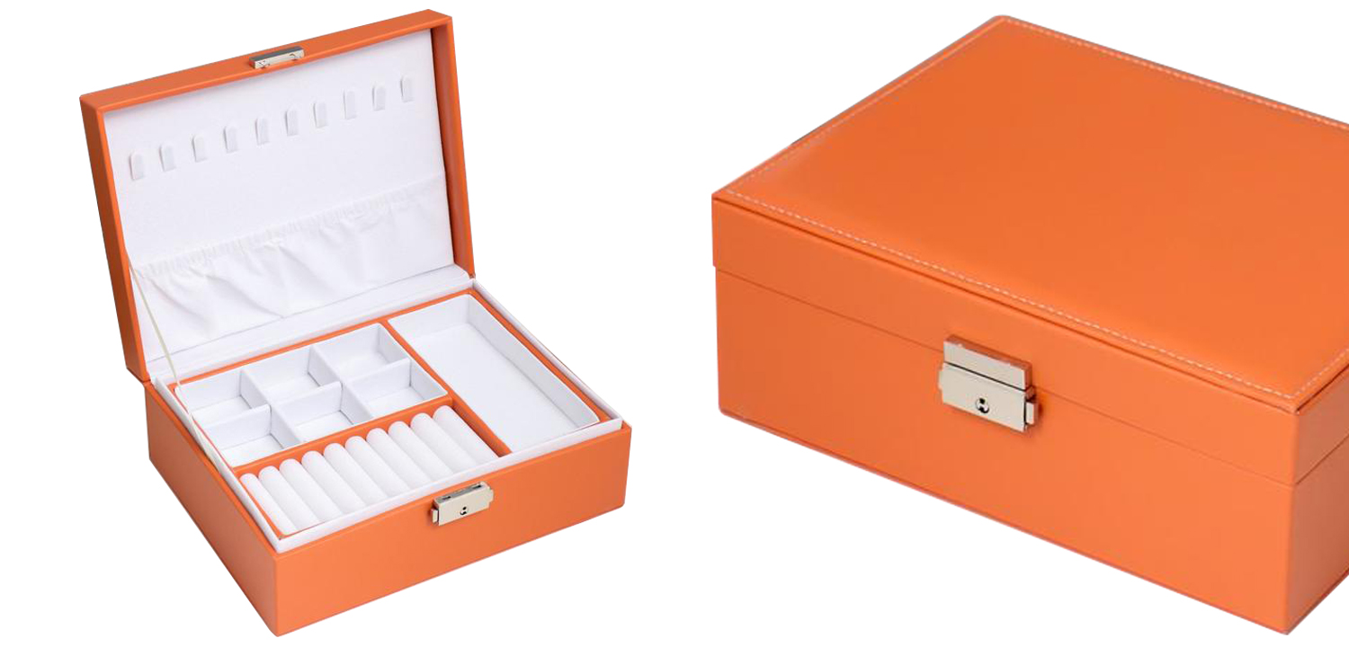 Шкатулка Auburn Jewerly Organizer Box orange - фото