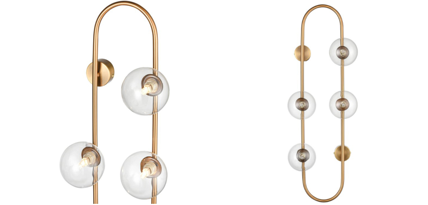 Бра HOOP WALL Lamp Gold Transparent 4 - фото