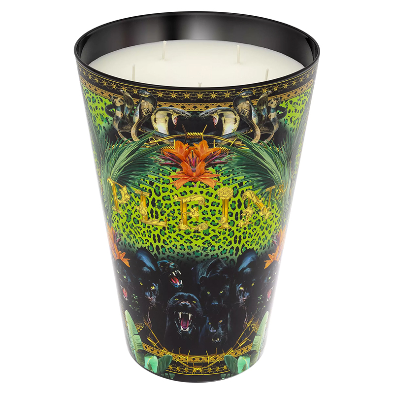 Свеча Philipp Plein Candle Jungle XL Черный Мульти в Казани | Loft Concept 