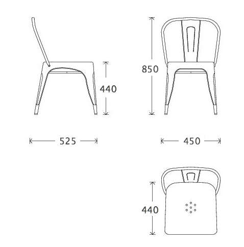 Кухонный стул Tolix Chair в Казани