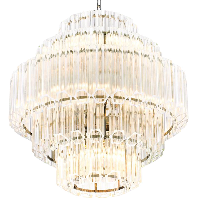 Люстра Chandelier Vittoria S Clear Никель Прозрачный (Transparent) в Казани | Loft Concept 