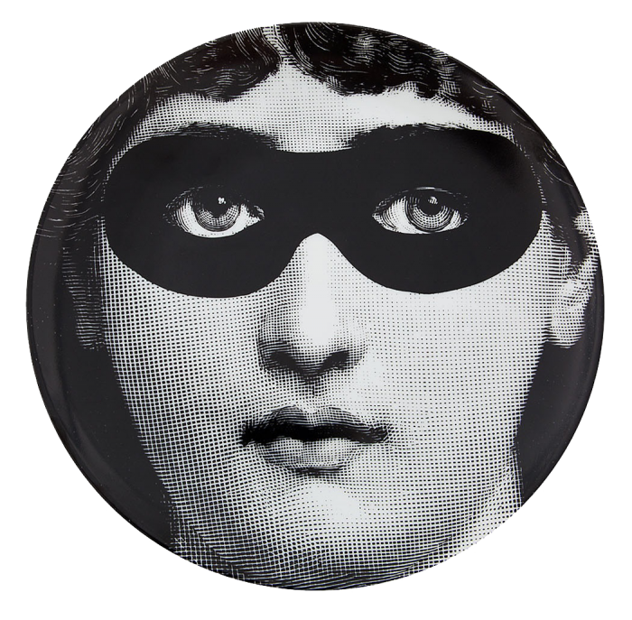 Декоративная тарелка Fornasetti 022 Черный в Казани | Loft Concept 