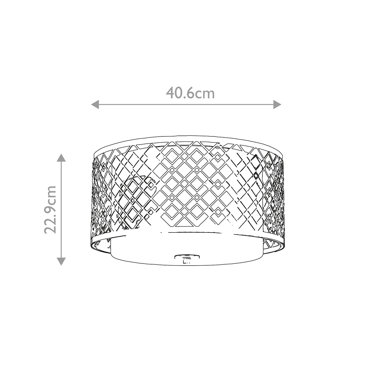 Потолочный светильник золотого цвета с каркасом в виде геометрических ромбов Elstead Lighting в Казани