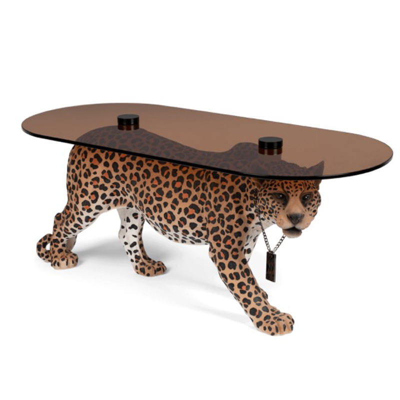 Кофейный стол DOPE AS HELL COFFEE TABLE SPOTTED Коричневый в Казани | Loft Concept 