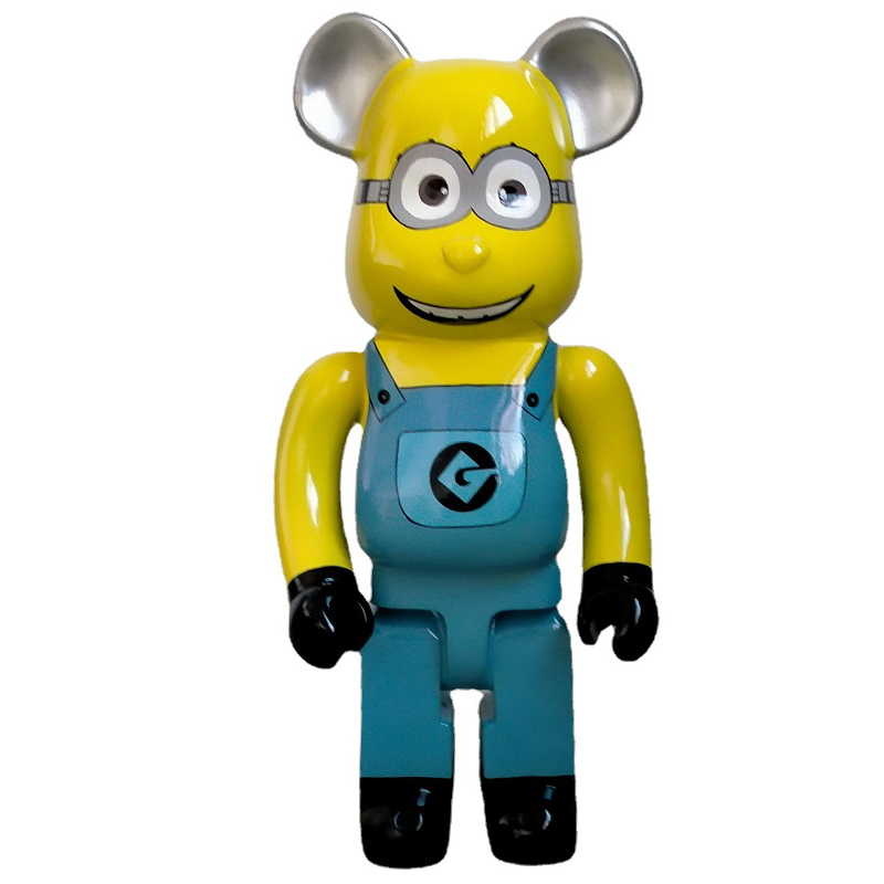 Статуэтка Bearbrick Minion Dave Синий Желтый Черный в Казани | Loft Concept 