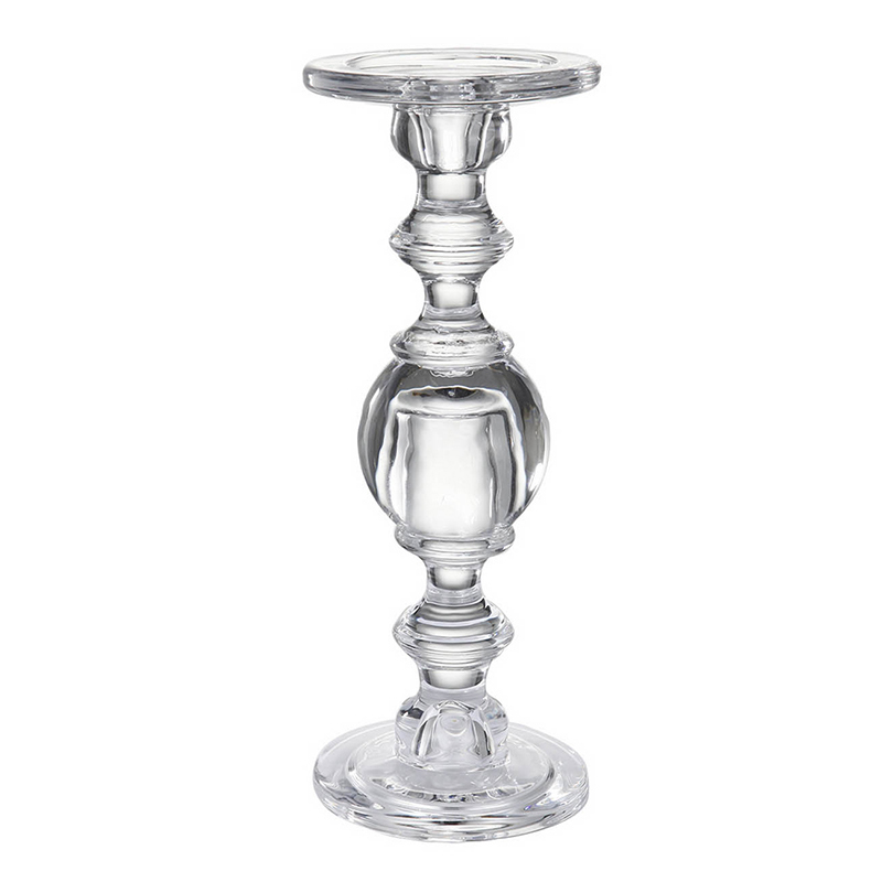 Подсвечник Glass Candlestick I Прозрачное Стекло в Казани | Loft Concept 