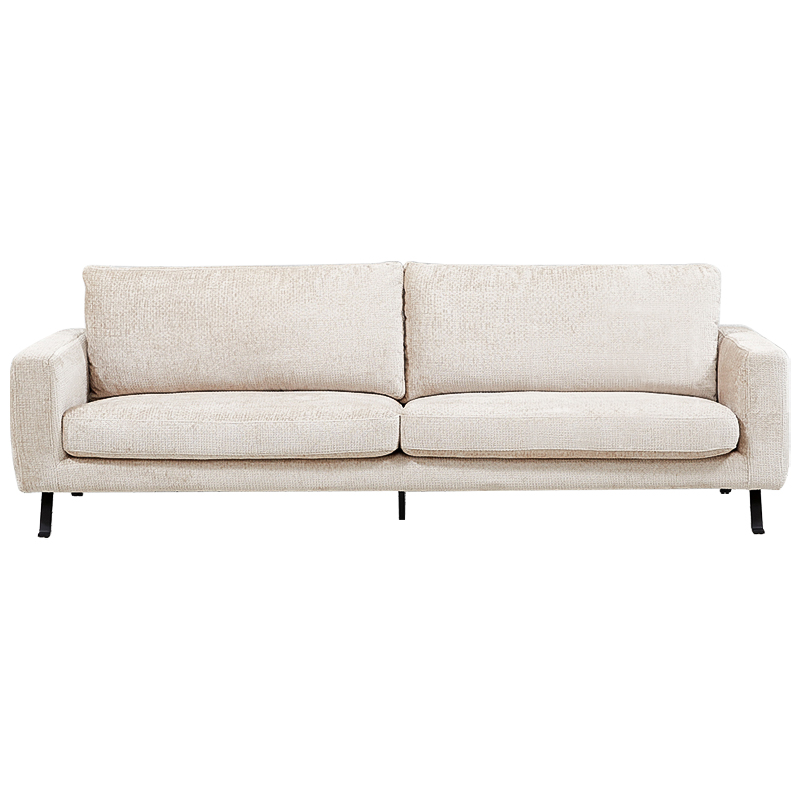 Диван Rowse Beige Sofa Бежевый Черный в Казани | Loft Concept 