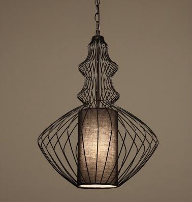 Подвесной светильник Wire Dream Pendant 2 Черный Белый в Казани | Loft Concept 