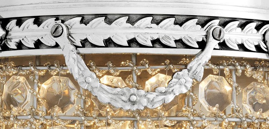 Бра Eichholtz Wall Lamp Emperor Nickel - Loft-Concept в Казани