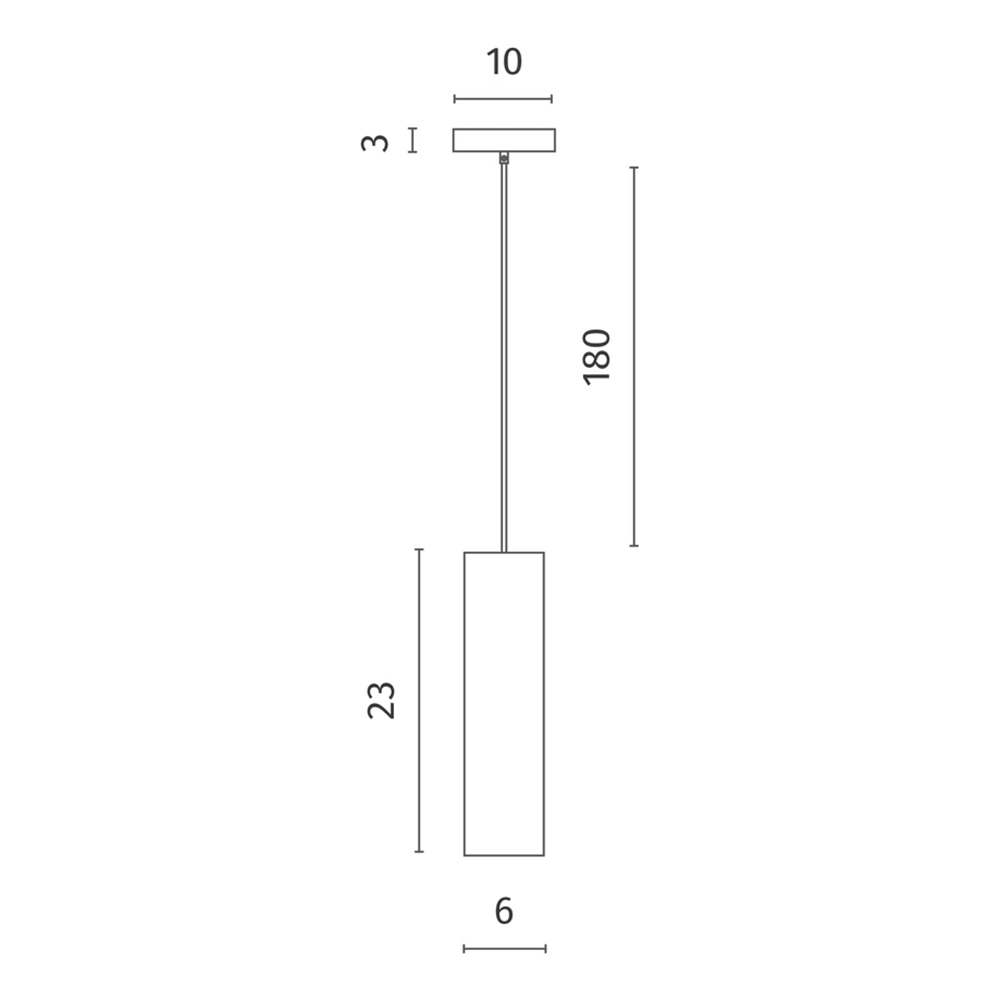 Подвесной светильник в форме цилиндра Douro Light черный бетон в Казани