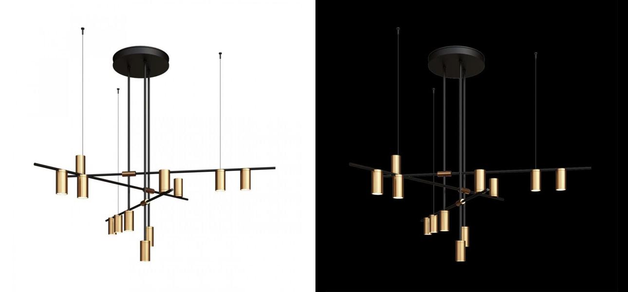 Подвесной светильник TRIBES CHANDELIER 12 плафонов - фото