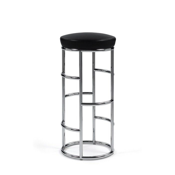 Барный стул Satish Bar Stool Черный Белый в Казани | Loft Concept 