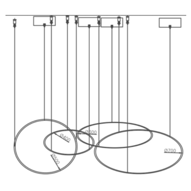 Люстра ORACLE 4 Rings в Казани