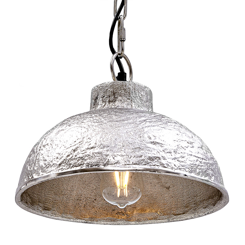 Подвесной светильник Rough Silver Pendant II Серебряный в Казани | Loft Concept 