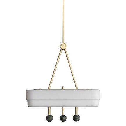 BERT FRANK SPATE PENDANT Bert Frank Латунь Белый в Казани | Loft Concept 