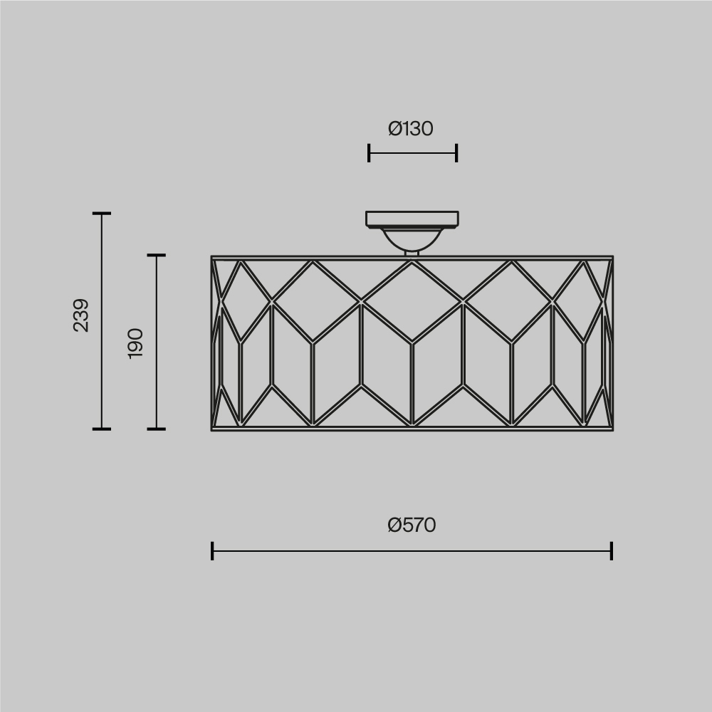 Потолочный светильник Messina Е27 в Казани