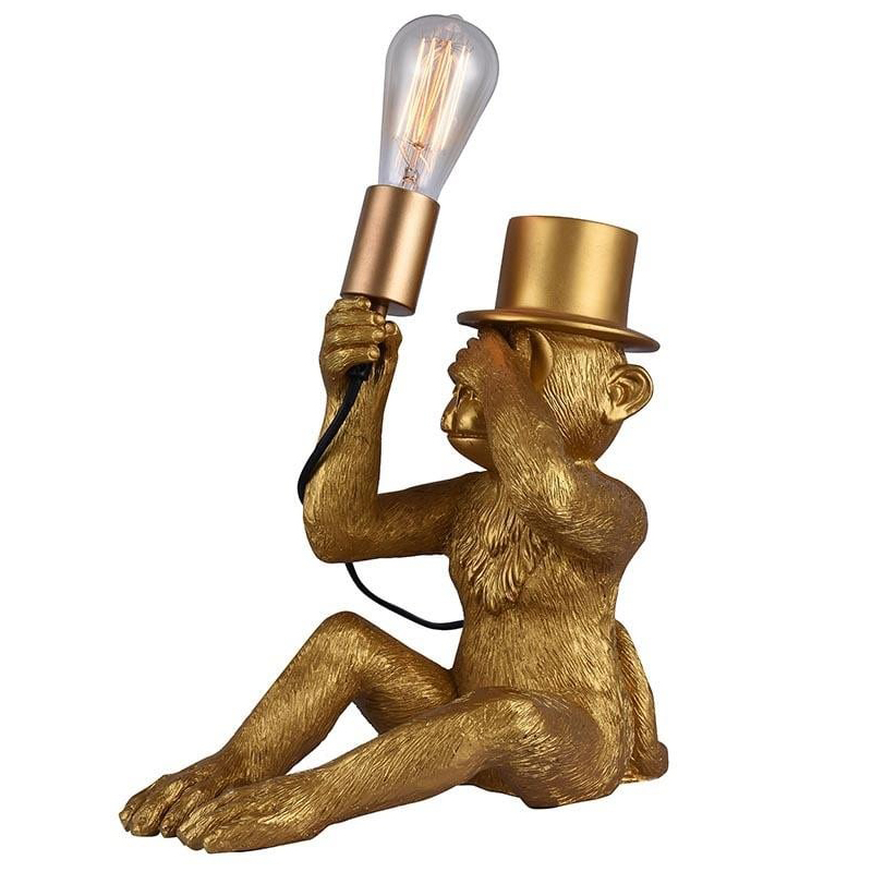 Настольная лампа Circus Monkey Table lamp Золотой Черный в Казани | Loft Concept 