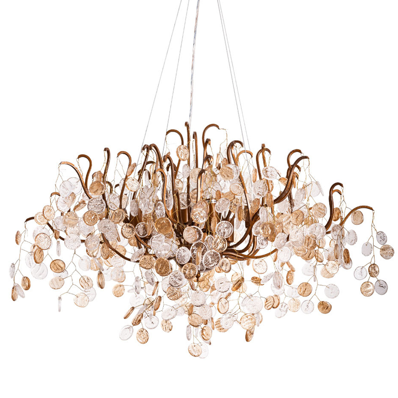 Люстра FAIRYTREE Chandelier Amber Pendants 100 Бронза Прозрачное Стекло в Казани | Loft Concept 