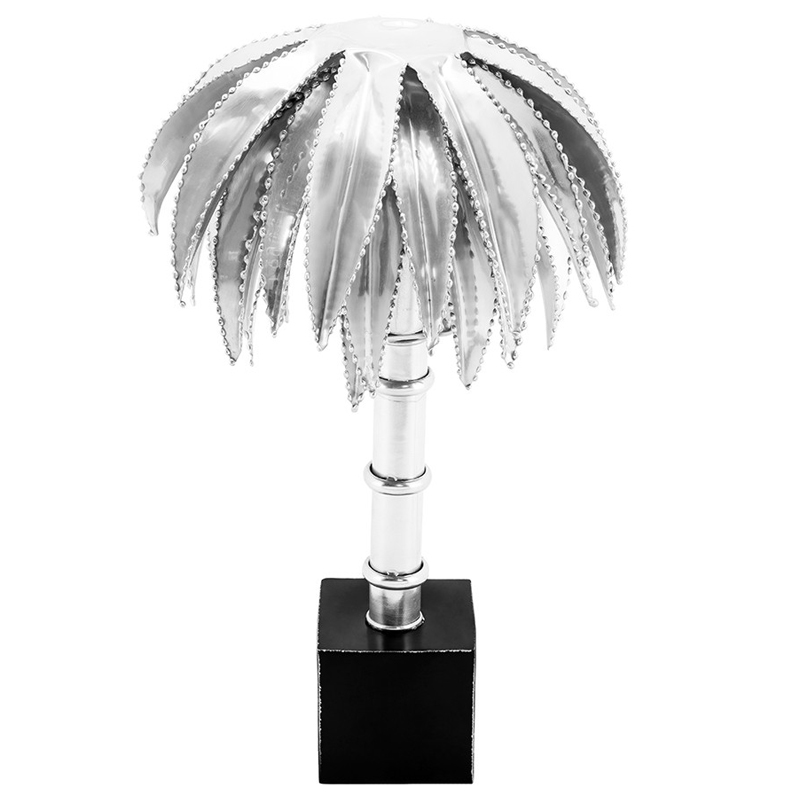 Настольная лампа TABLE LAMP PALMERY silver 30 Серебряный Черный в Казани | Loft Concept 