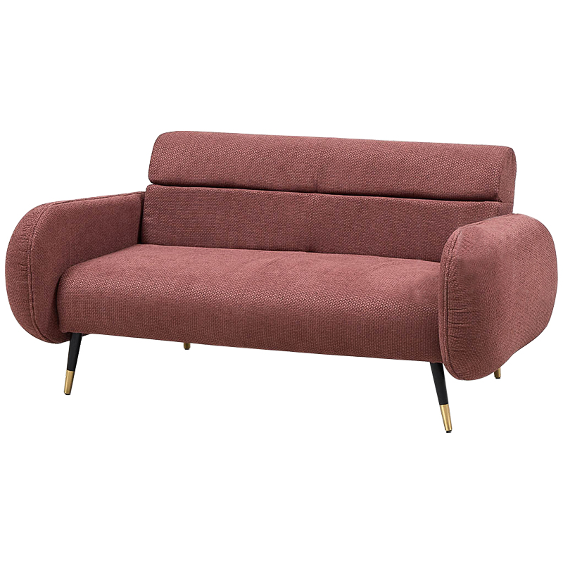 Диван Hebert Sofa Red M Красный Красный Черный Латунь в Казани | Loft Concept 