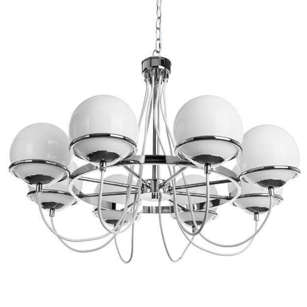 Люстра Melissa Chandelier Chromium Хром Белый в Казани | Loft Concept 