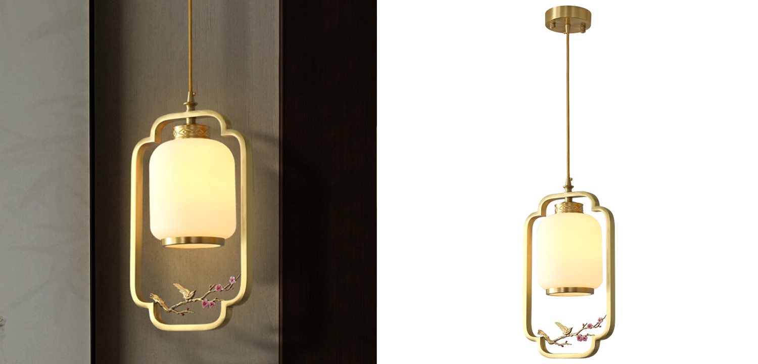 Подвесной светильник Sakura Branch Lantern Chandelier - фото №1