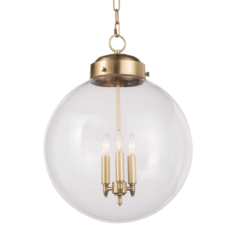 Подвесной светильник Conor Globe Hanging lamp Gold Золотой Прозрачный (Transparent) в Казани | Loft Concept 