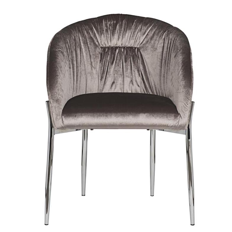 Стул Miranda Chair grey Светло-серый Нержавеющая сталь в Казани | Loft Concept 