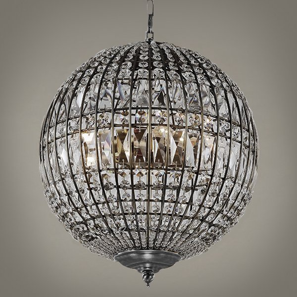 Люстра Gatsby Sphere Chandelier Silver Серебряный в Казани | Loft Concept 