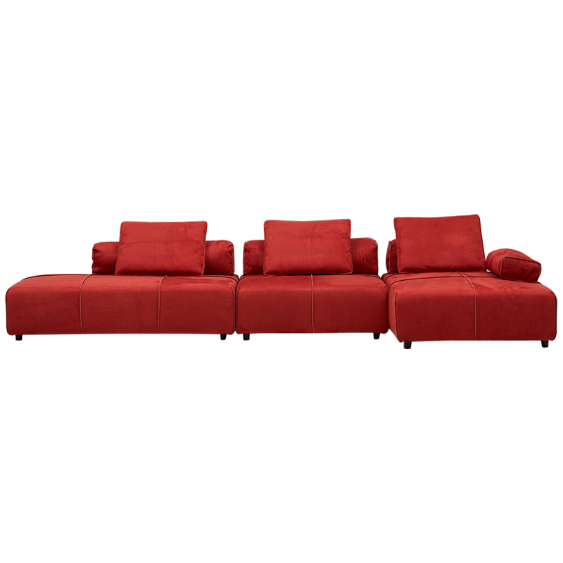 Угловой диван Quinn Red Sofa Красный в Казани | Loft Concept 