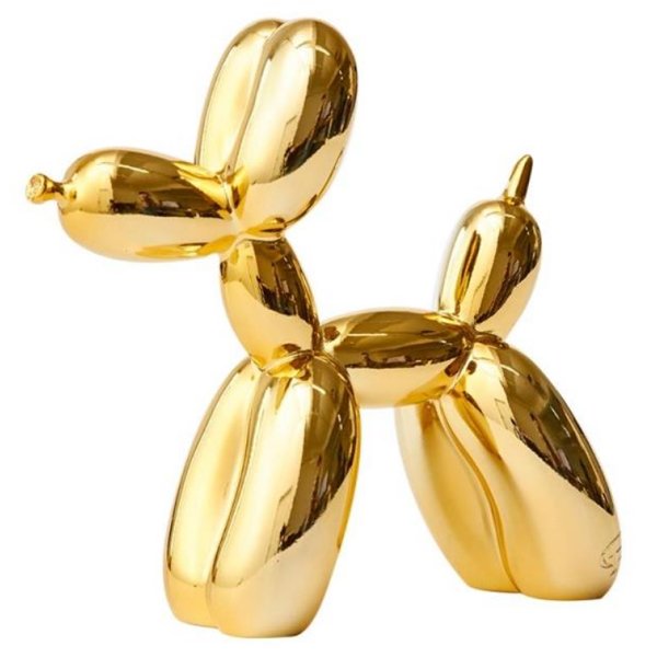 Статуэтка Jeff Koons Balloon Dog medium Gold Глянцевое золото в Казани | Loft Concept 