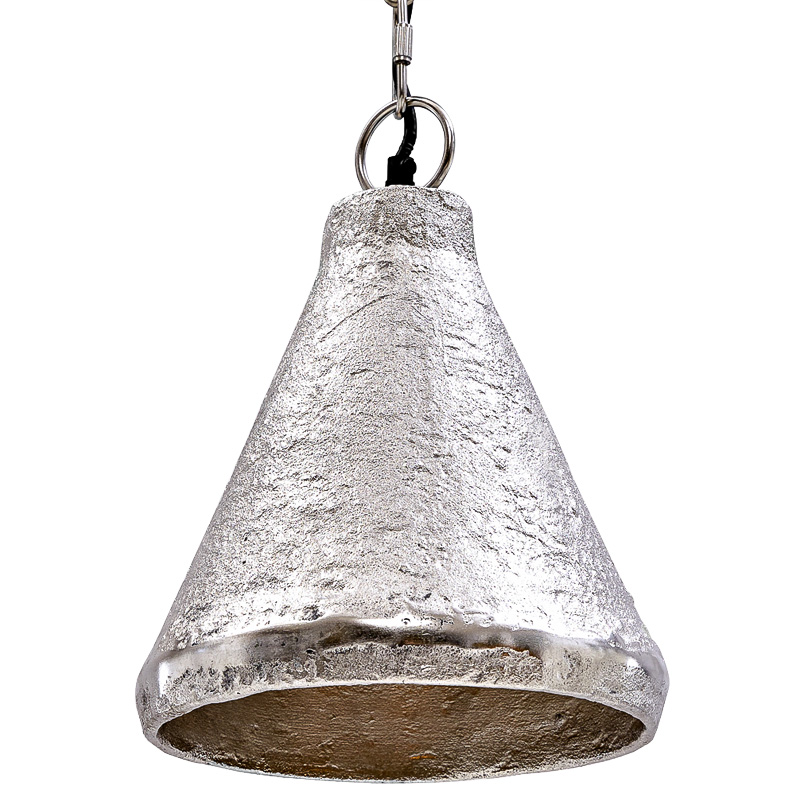 Подвесной светильник Rough Silver Pendant Серебряный в Казани | Loft Concept 