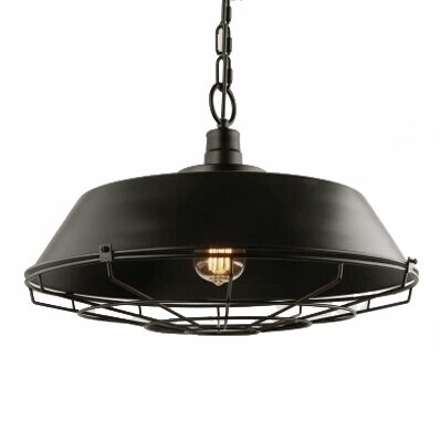 Люстра Dark Cage Pendant Черный Искусственная бурая ржавчина в Казани | Loft Concept 