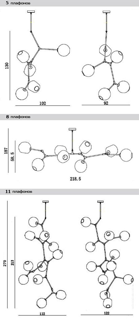 Люстра Branching Bubble Chandelier в Казани