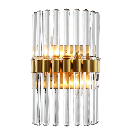 Бра Glass Tubes Sconces Прозрачный Золотой в Казани | Loft Concept 