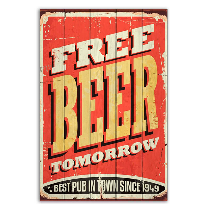 Постер Free Beer Tomorrow  в Казани | Loft Concept 